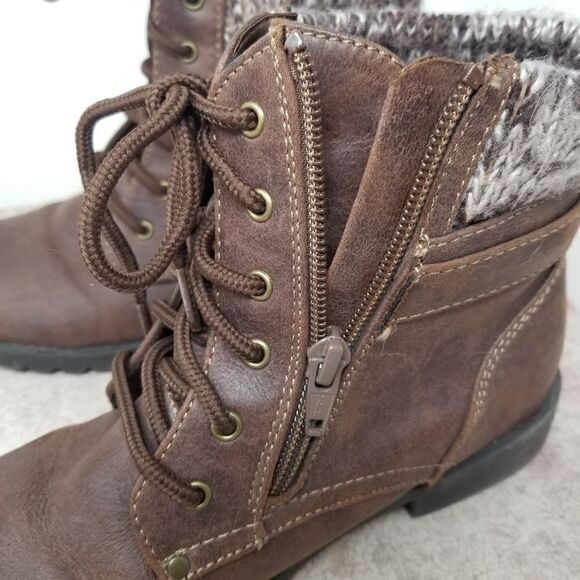 American Eagle Brown Fabric Upper. Size 4. - Picture 9 of 10